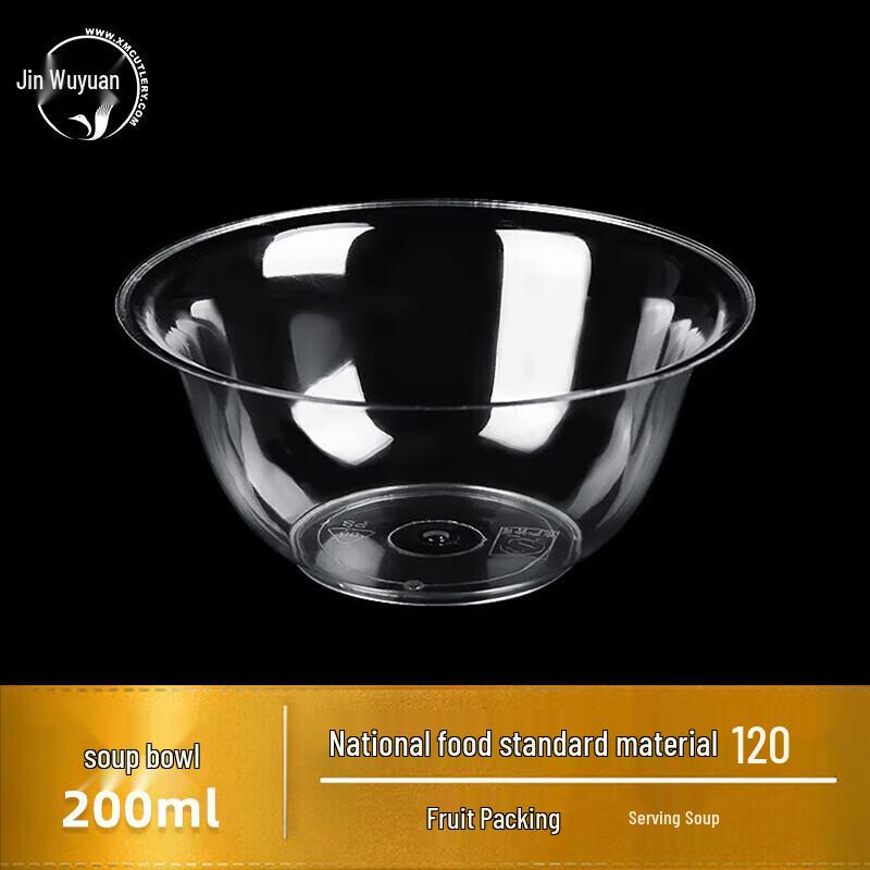 Einweg Plastik Kristallschalen & Besteckset