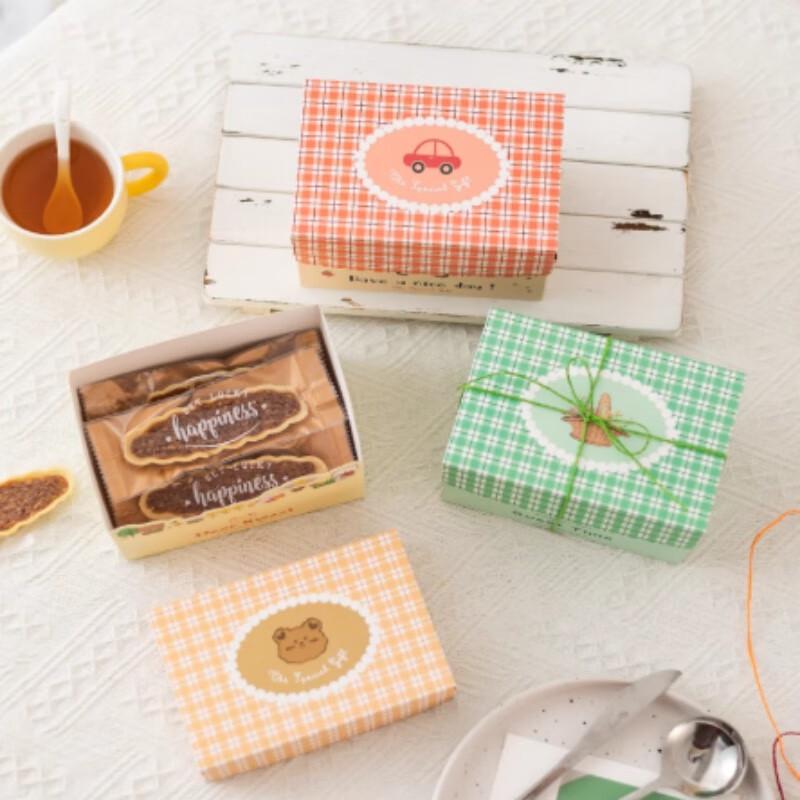 

Ins Style Red Checkered Baking Gift Boxes