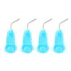 100 unidades Desechables Dental Pre Doblado Puntas de Aguja de Irrigación Punta de Aguja Dispensadora Accesorio de Repuesto Azul