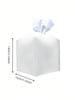 Leather Tissue Box Cover Square, Beautiful PU Leather Tissue Box Holder Decoration for Bathroom, Home Office, Living Room