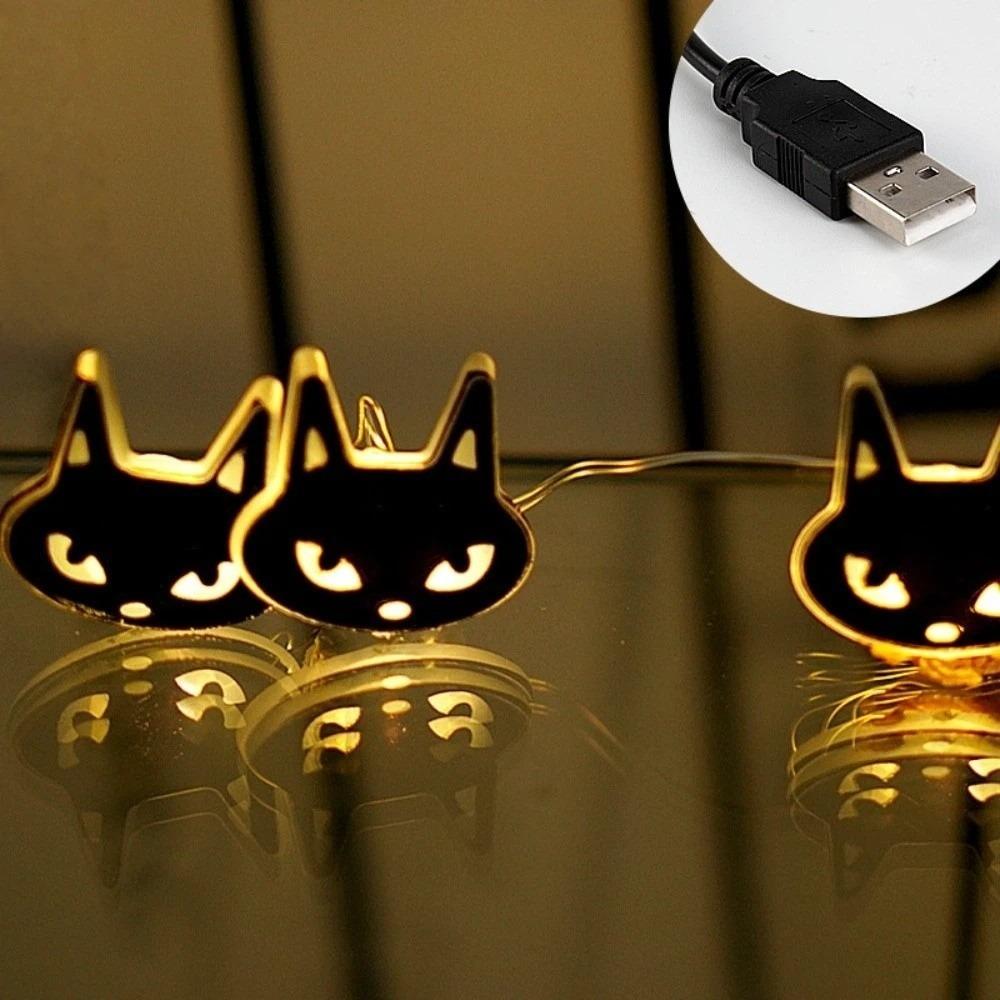 Luminous Halloween String Lights 20/50 Lights Bat Decor Party Decor Pumpkin Lights Indoor Decor