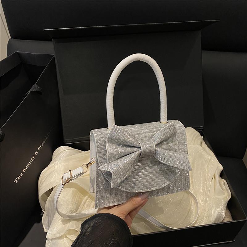 Leichte Luxus Strass Tasche, Handtasche, Abendkleid, Dinner Tasche, Schleife