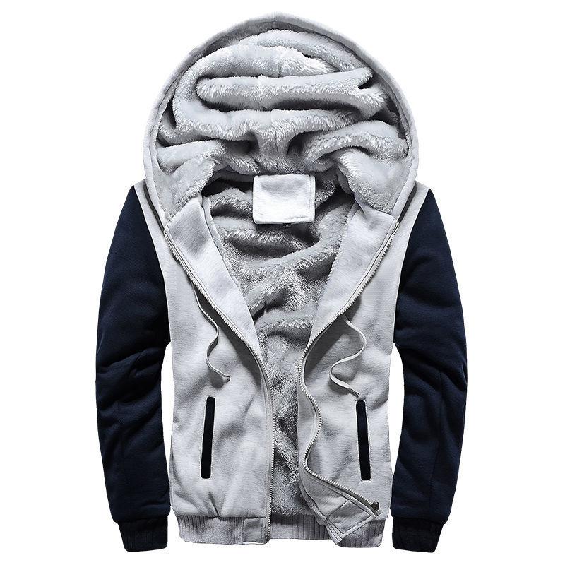 Bahar Kış Erkek Bomber Polar Ceket Kapşonlu Hırka Kadife Bisiklet Kapşonlu Mont Eşofman Takımı Sweatshirt Erkekler İçin Sokak Giyim Ceket