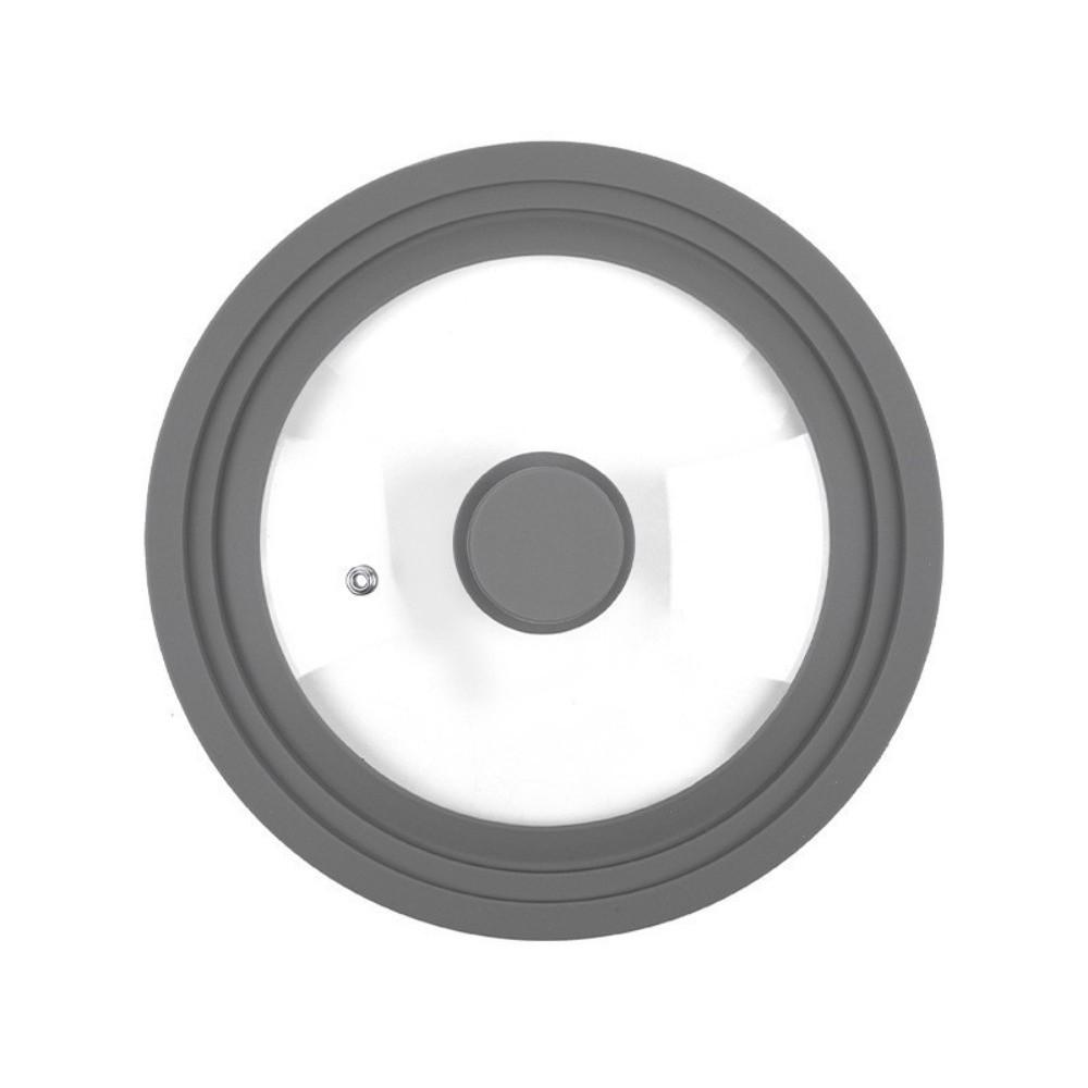 Silikonrand Runder Topfdeckel Universal Bratpfannendeckel Ersatzdeckel Küchenutensilien