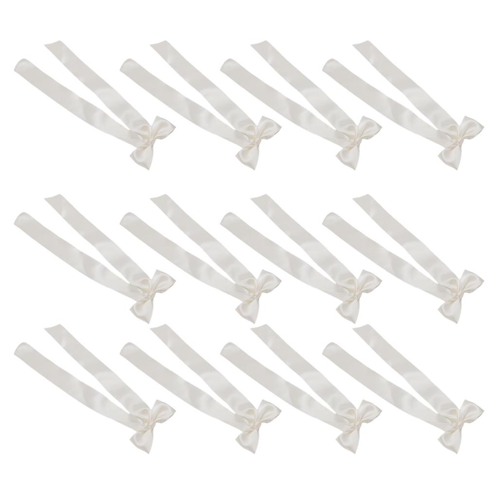 12pcs Candlestick Bows Decor 13 Inch Large Coquette Decorations Bows for Table Self Adhesive Wedding Bridal Shower Party Centerpieces