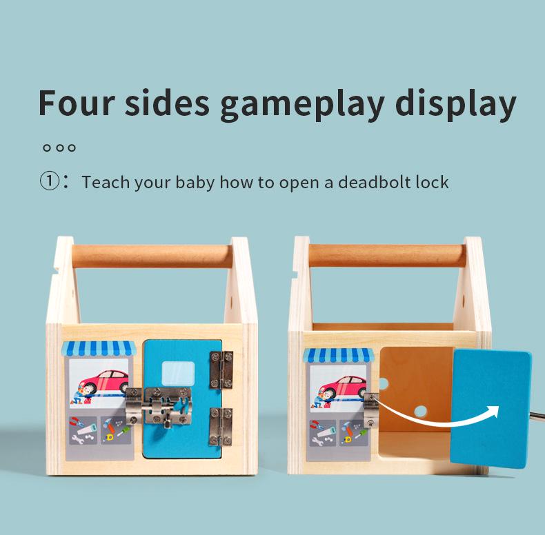 Kids' Wooden Tool Set: Educational Disassembly & Assembly Playhouse Toy with Screws and Nuts