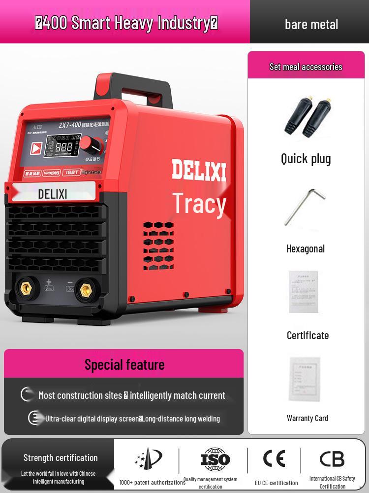 Delixi 315/400 Industrial Welder, Dual Voltage 220V/380V, Small All-Copper Automatic for Household & Industrial Use
