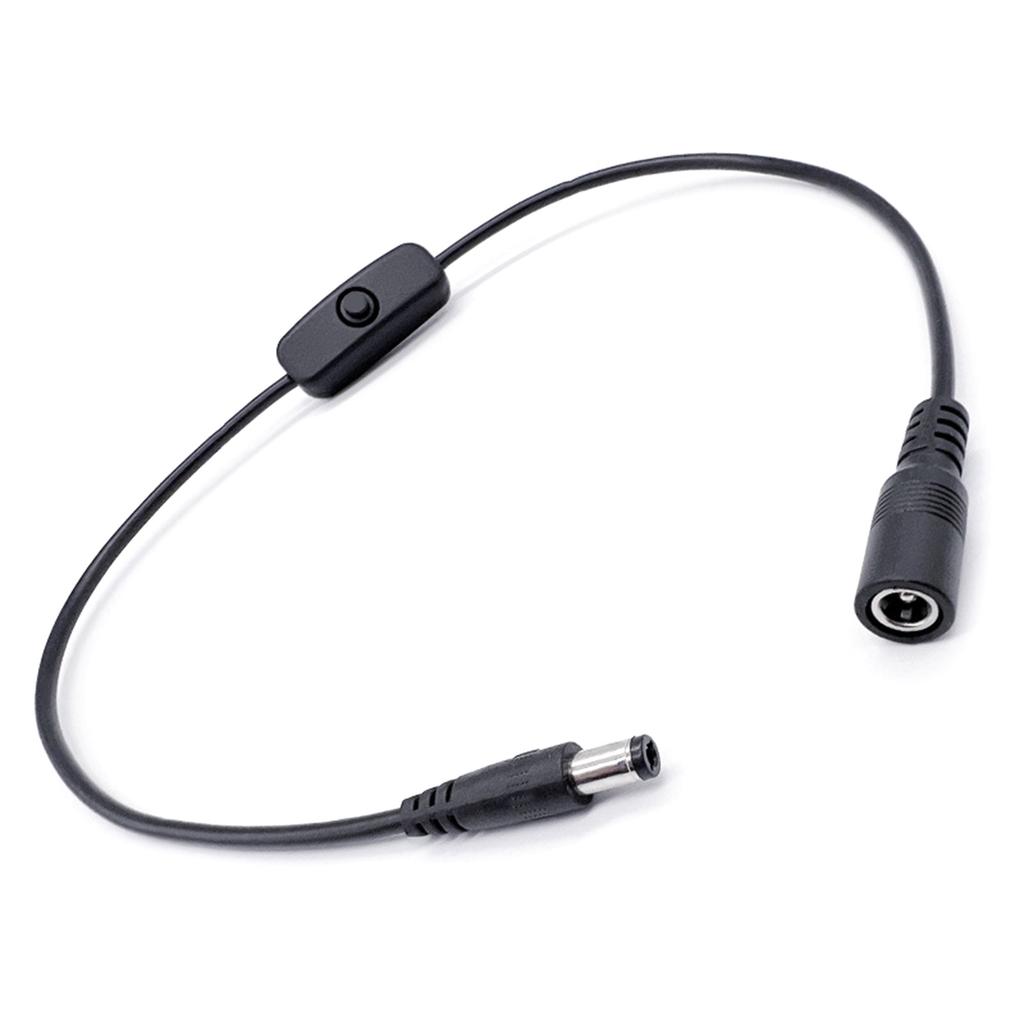 1.5M DC5521 Female To Male Power Cord With Toggle Switches For Various 12V Electronics And Home Appliances