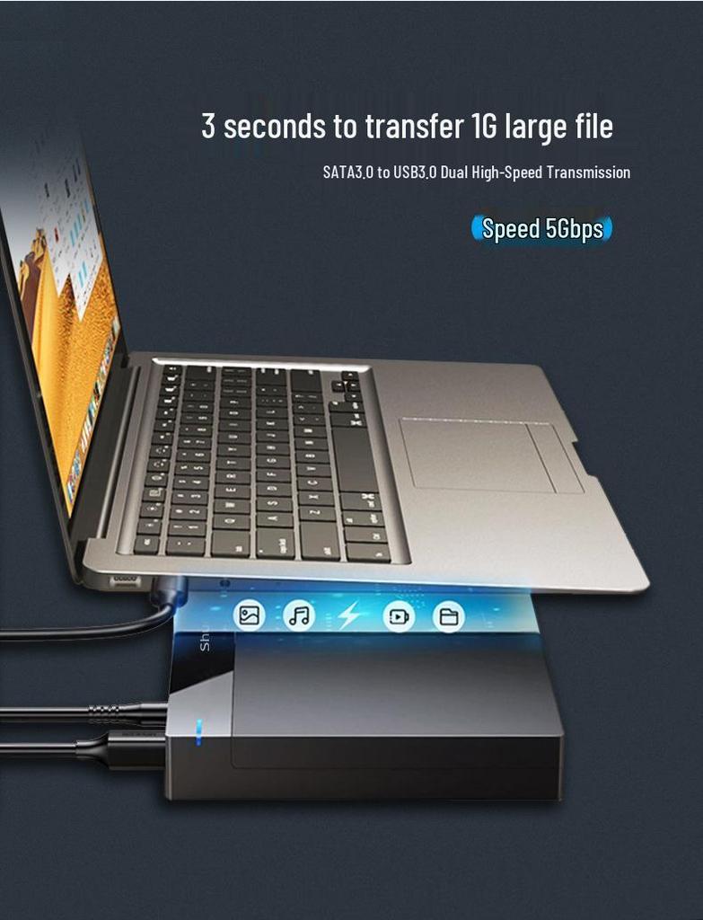 ShuoLe 3.5" USB 3.0 Tool-Free High-Speed External Hard Drive Enclosure