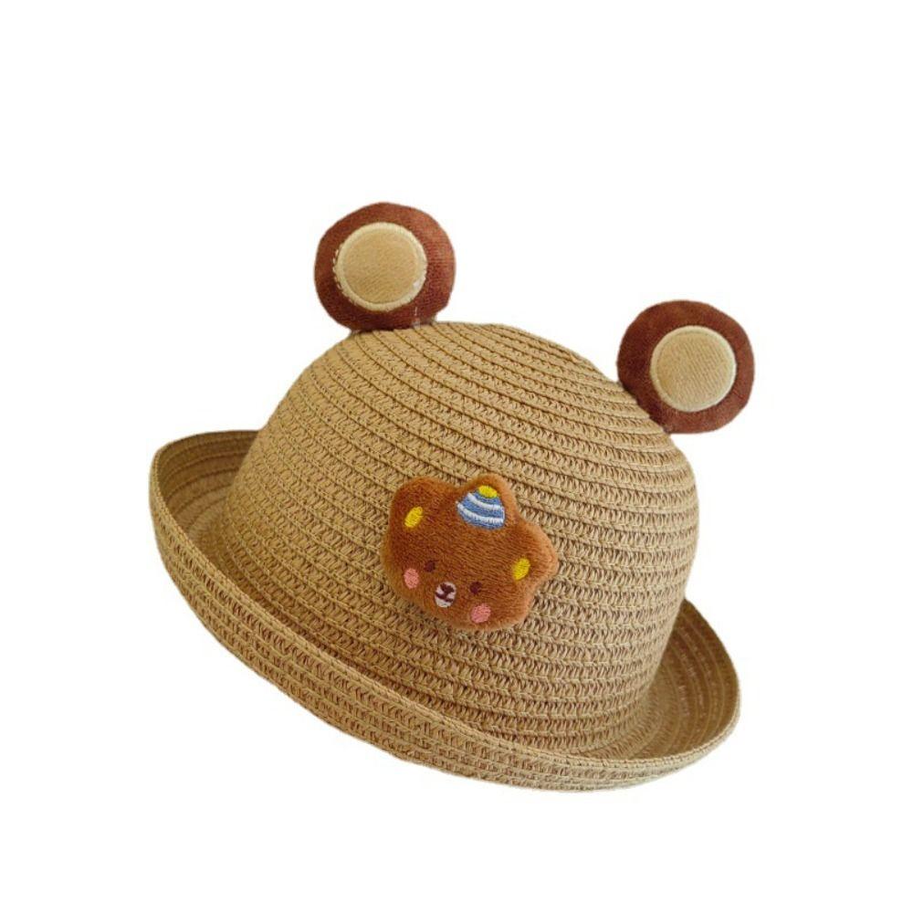 Fisherman's Hat Straw Hat Beach Sun Hat Cartoon Kids Caps New Toddler Hats