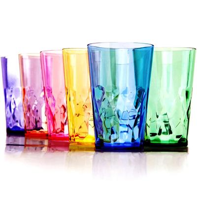 SCANDINOVIA w 560ml Nietłukące się Szklanki Zestaw 6 Nietłukących się Plastikowych Kubków Wysokiej Jakości Plastikowe Kubki Bez BPA Można Myć w Zmywarce i Suszarce Nietłukące się Kubki