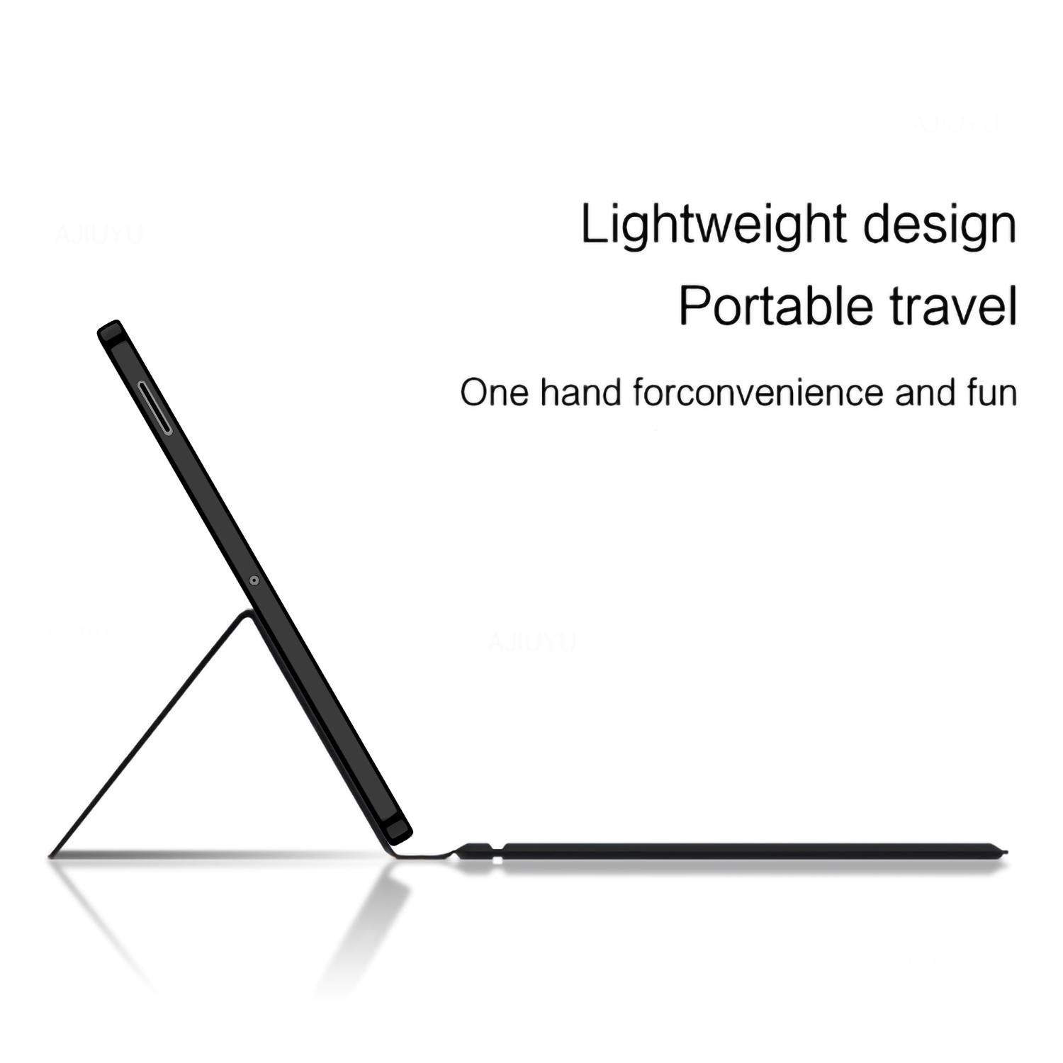 

For Samsung Galaxy Tab S10 FE+ Leather Case+Touchpad Bluetooth-Compatible Keyboard with Backlit A