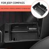 For Jeep Compass 2024 2025 Armrest Box Storage Tray Organizer Holder Stowing Plate Container Interior Accessories