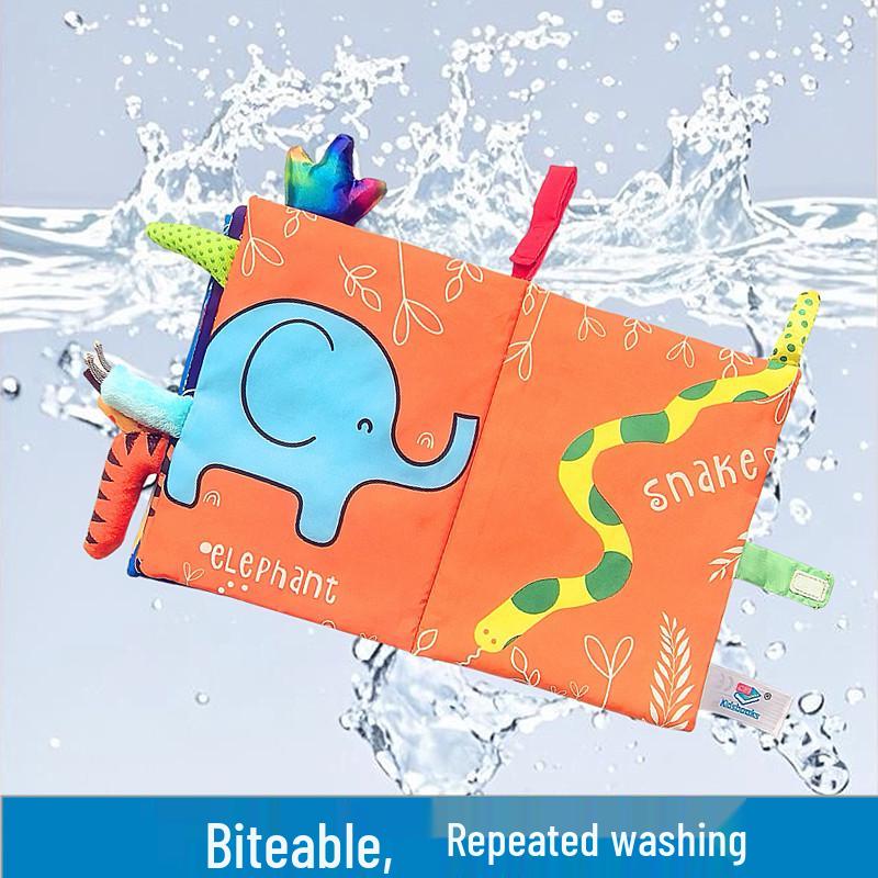 3D Animal Tail Cloth Book for Babies - Tear-Resistant and Quiet