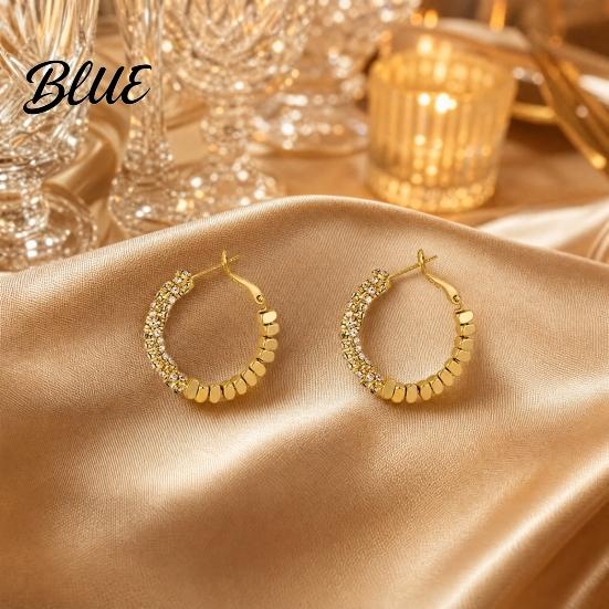 Stylish Earring Set 1 Pair Huggie Hoop Earrings for Women