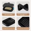 2 In 1 Silicone Soap Storage Box Foldable with Exhaust Hole Anti Slip Portable Shampoo Brush and Scrub Brush Set for Travel