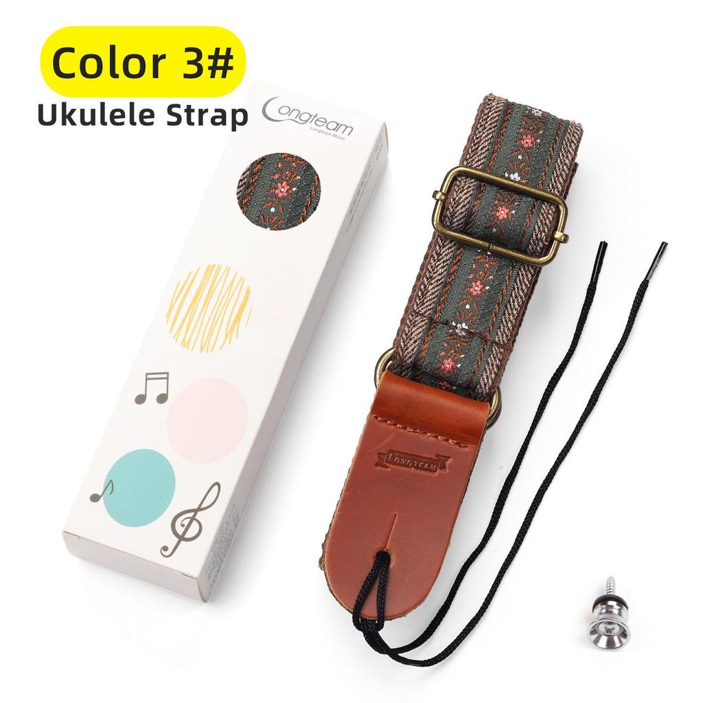 Longteam Embroidered Ukulele Strap