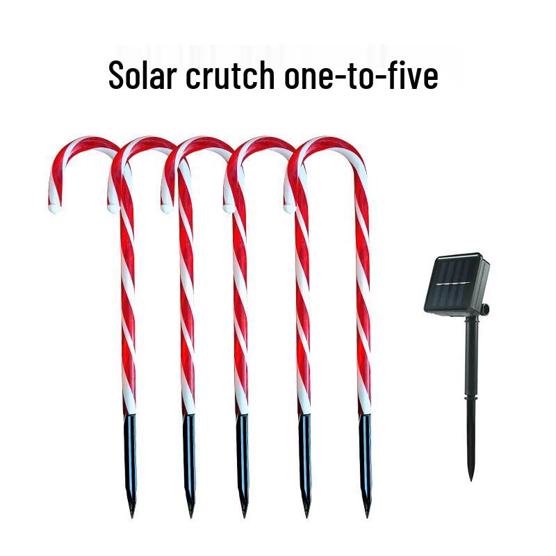 Pailide Solar Candy Cane Pathway Lights