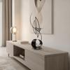 Iron Sailboat Ornament with Base Contemporary Abstract Decor Minimalist