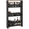 Storage Trolley On Wheels 3 Storage Levels and Handle, Dim. 51.5W X 13D X 80H Cm