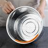 304 Stainless Steel Rice Cooking Steam Basket Pressure Cooker Anti-scald Steamer Multi-Function Fruit Cleaning Basket cooking