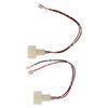 Par Bil Effektförstärkare Mellanbas Högtalare Kabelhärva Adapterkontakt Plug and Play 12V 3A 10W