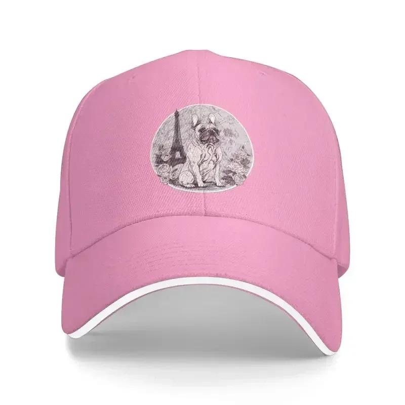 Custom Funny French Bulldog Lovers Baseball Cap Men Women Adjustable Dad Hat Streetwear