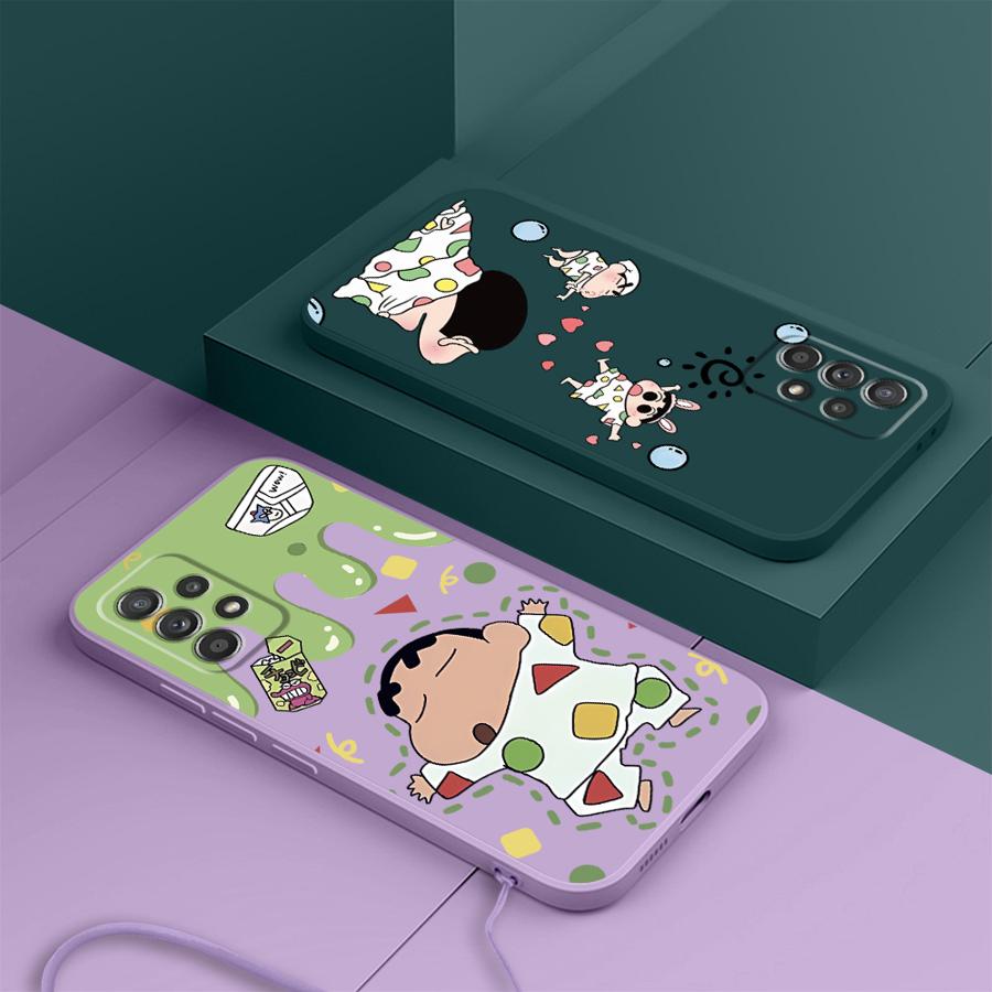 Cartoon Crayon Shin-chan Phone Cover Case for Samsung Galaxy A24 A35 A15 A36 A26 A34 A22 A52 A13 A14 A16 A11 A12 A51