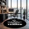 tennis Printed Round Rug Carpet Chair Rug Area Rug Entryway Doormats,for Office Chair Living Room Bedroom Kitchen Room.