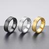 Stylish Roman Numeral Engraved Stainless Steel Ring