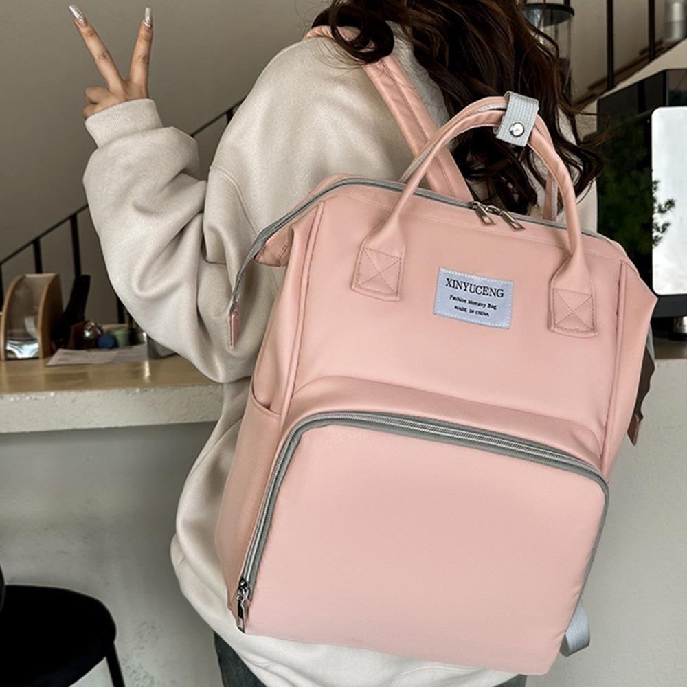 Multifunctional Mommy Backpack Large Capacity Mommy Shoulder Bag Cute Baby Diaper Bag  Baby