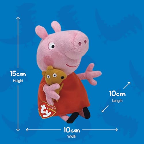 Ty Peppa Pig Plush Toy, Medium Size (46128)