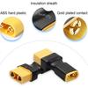 Xiatiaosann XT60 To XT90 Male Female Adapter Connector for RC LiPo Battery Charger Drone Car, XT60 XT90 Plug Jack Converter RC Power Adapter, 4pcs