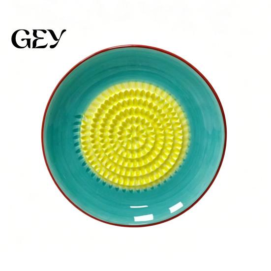 Ceramic Grater for Garlic Bowl, Multifunctional Ginger Mincer Plate Food, Spanish Tomato Roaster Dish, Kitchen Tool Paste Grinder