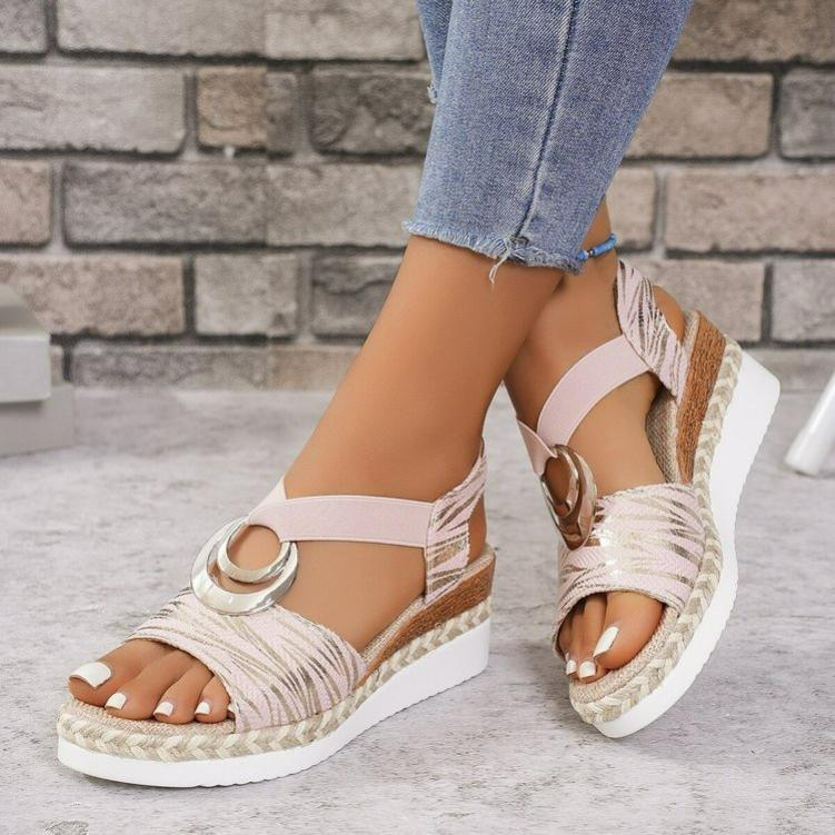 Large Size Thick-soled Sandals Summer Waterproof Platform Sandals Fashion Wedge Sandals