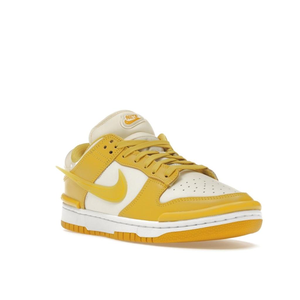 Nike Dunk Low Twist Vivid Sulfur Women Sneakers Yellow Coconut-Milk White DZ2794-100