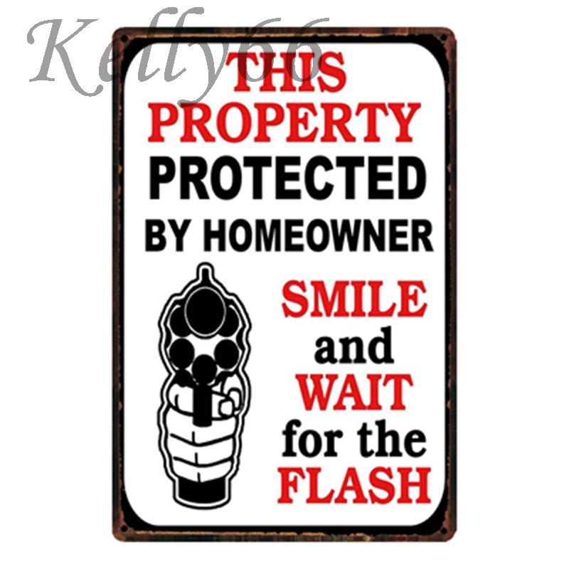 

[ Kelly66 ] Family Rule Warning and House rule Metal Sign Tin Poster Home Decor Bar Wall Art Painting 20*30 CM Size y-1931