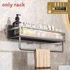 Space Aluminum Wall Mount Bathroom Shelf With Layer Storage For Toilet And Sink Area