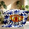 Custom Name Personalized Manchester United F.C Print Blankets, Home Decor, Bedroom, Sofa, Camping, Couch, Gifts for Birthday Christmas