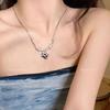 Dark Thorns Love Titanium Steel Necklace Women's Summer Ins Hip Hop Cold Wind Accessories New Clavicle Chain