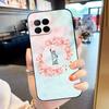 For T-Mobile Revvl 7 Pro 5G Case Flower TPU Soft Silicone Phone Cases Back Cover for T-Mobile REVVL7 PRO Colorful Painted Capa