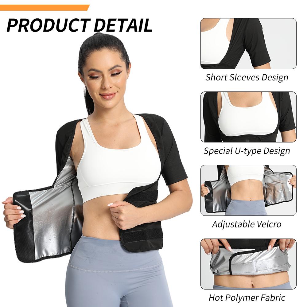 Damski kombinezon do sauny Trenażer talii Kamizelka kompresyjna Koszulka wyszczuplająca Wyszczuplający brzuch Bielizna modelująca Gym Ćwiczenia Topy Trening Urządzenie do modelowania sylwetki