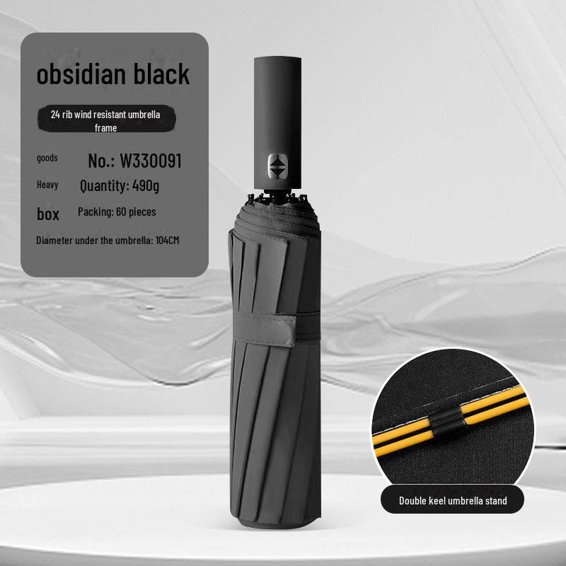 "Large Fully Automatic Folding Umbrella for Sun and Rain, High-Grade Men's Dual-Use Parasol"