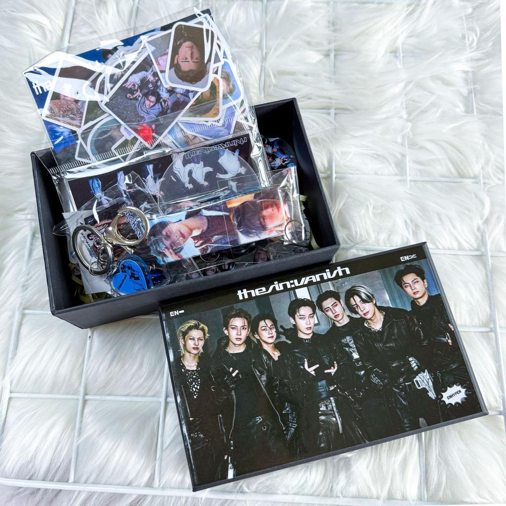ENHYPEN "thesin:vanish" Album Merchandise Gift Set - 55Pcs Lomo Cards, Acrylic Standee, Keychain, Lanyard & Stickers Pack for ENGENE