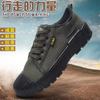 Men's summer shoes, wear-resistant military training shoes, construction site labor protection shoes, rubber shoes, canvas shoes