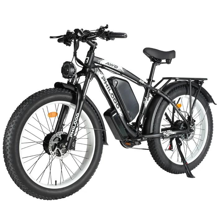 PHILODO H8 Elektrische Fiets met Dubbele Motor, 48V 26Ah Verwijderbare Batterij, Hydraulische Schijfremmen