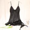 Women Silk Lace Nightgown V-Neck Spaghetti Straps Nightdress Sleepwear