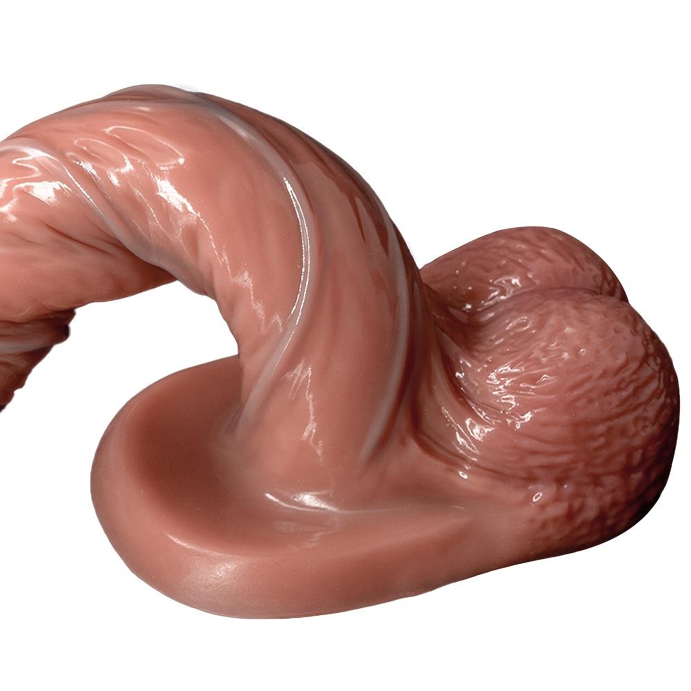 Ultra-Soft Realistic Silicone Dildo – 2 Sizes Available, Extra-Large & Standard Options, Strong Suction Cup, Self-Pleasure Toy for Women