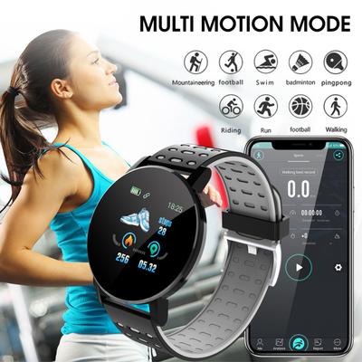 Smartwatch 119 Plus Multifunzionale Monitoraggio della Salute Impermeabile Moda Sport Monitoraggio Frequenza Cardiaca Smartwatch per Corsa