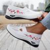 Sapatos Slip-On Femininos para Primavera e Outono, Sapatos Casuais Femininos Confortáveis e Respiráveis, Calçados da Moda e Versáteis Plus Size, Sapatos Femininos